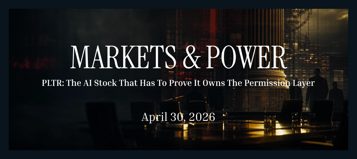 PLTR: The AI Stock That Has To Prove It Owns The Permission Layer