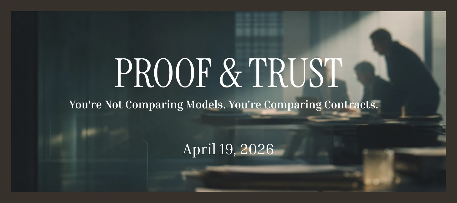 You're Not Comparing Models. You're Comparing Contracts.